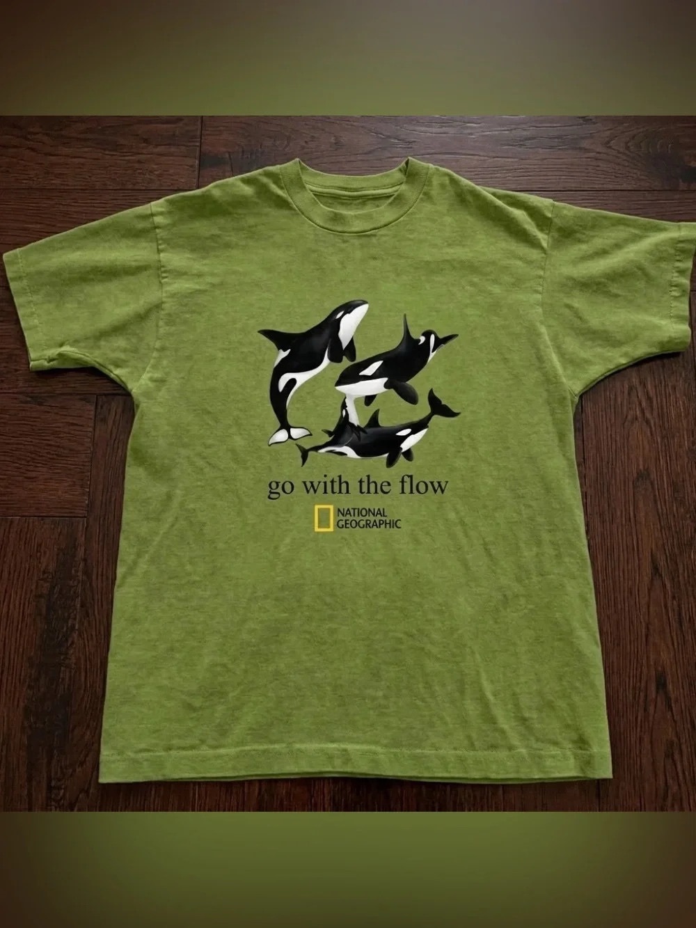 National Geographic Olive Green Orca Tee